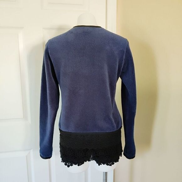 The North Face fleece cropped zip jacket sz M - Picture 4 of 12